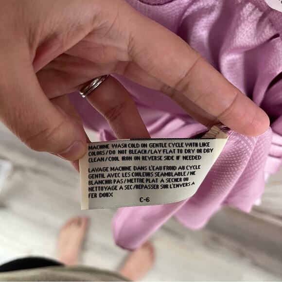 Nwt Anthropologie Tulle Los Angeles Pink Purple Satin Fit & Flare Dress - Picture 6 of 10